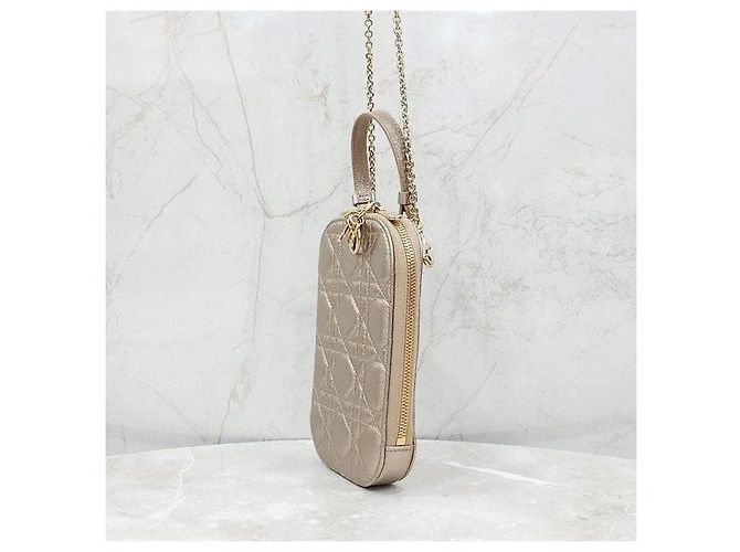 Dior Borsa a catena porta-cellulare Gold Lady - vista 2