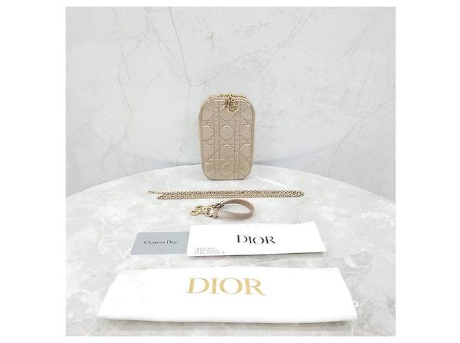 Dior Borsa a catena porta-cellulare Gold Lady - vista 9