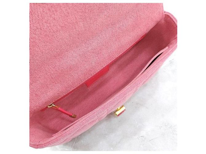 Dior Karo Shoulder Bag Medium Denim Bright Pink - Ansicht 8