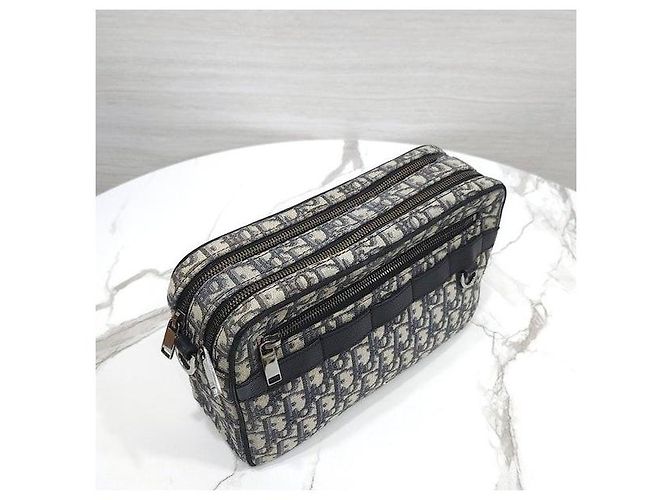 Dior Borsa a Tracolla Safari in Jacquard Oblique - vista 5