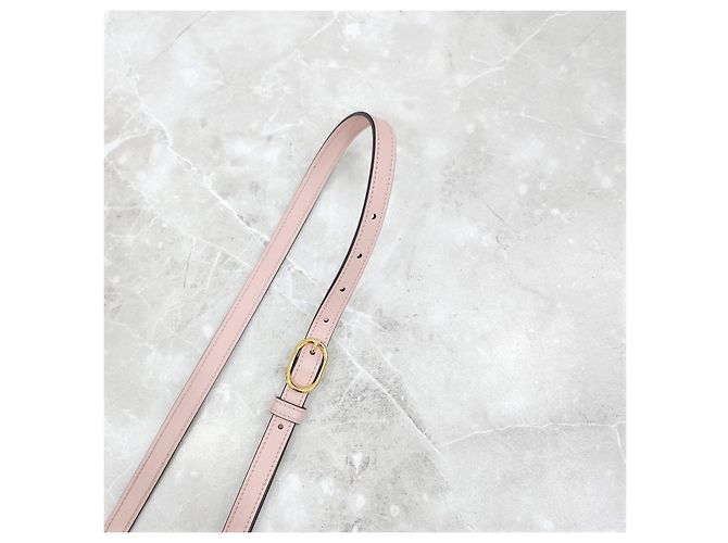 Gucci Mini Bolsa de Corrente GG Matelassé acolchoada rosa claro - vista 13