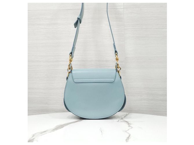 Chloé Borsa a tracolla piccola Tess Storm Blue - vista 13