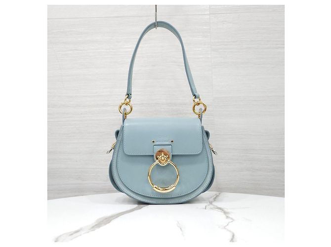 Chloé Borsa a tracolla piccola Tess Storm Blue - vista 14