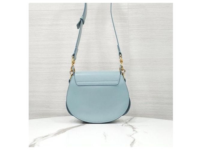 Chloé Borsa a tracolla piccola Tess Storm Blue - vista 3