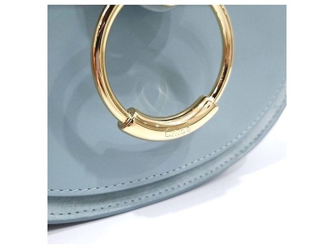 Chloé Borsa a tracolla piccola Tess Storm Blue - vista 7