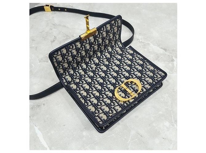 Dior Montaigne Bag Blue Oblique - Ansicht 6