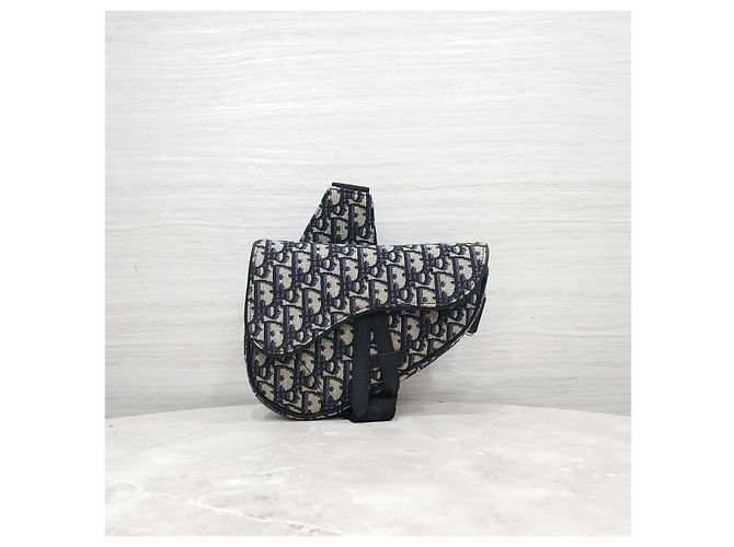Dior Oblique Jacquard Mini Saddle Bag - Ansicht 11