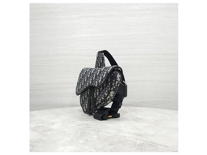 Dior Oblique Jacquard Mini Saddle Bag - Ansicht 12