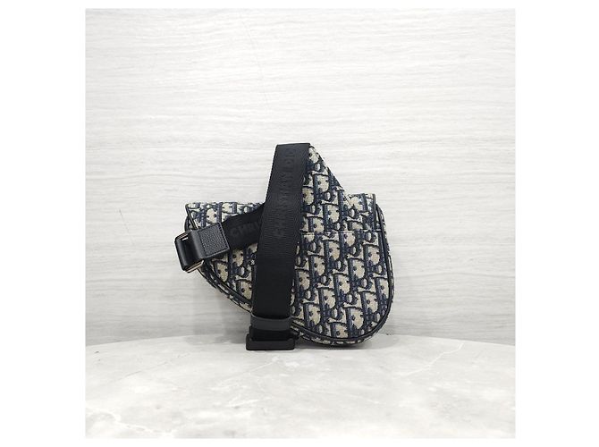 Dior Oblique Jacquard Mini Saddle Bag - Ansicht 13
