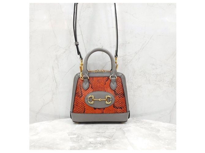 Gucci Python Horsebit Mini Top Handle Shoulder Bag - Ansicht 10