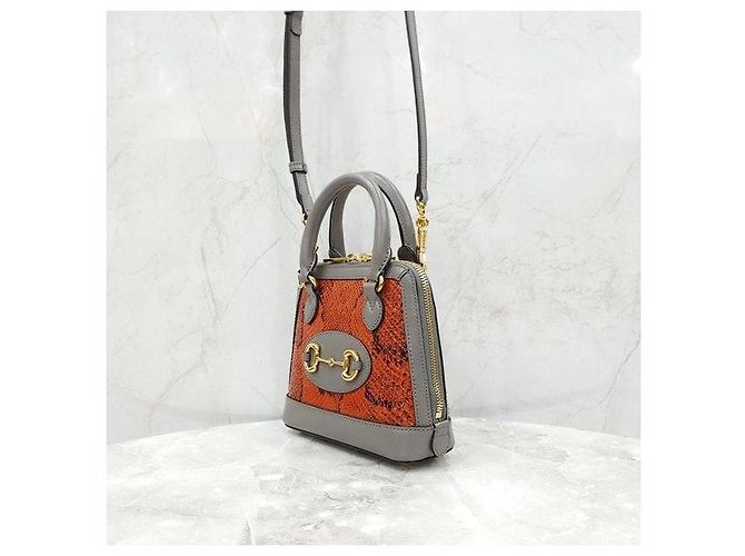 Gucci Python Horsebit Mini Top Handle Shoulder Bag - Ansicht 2