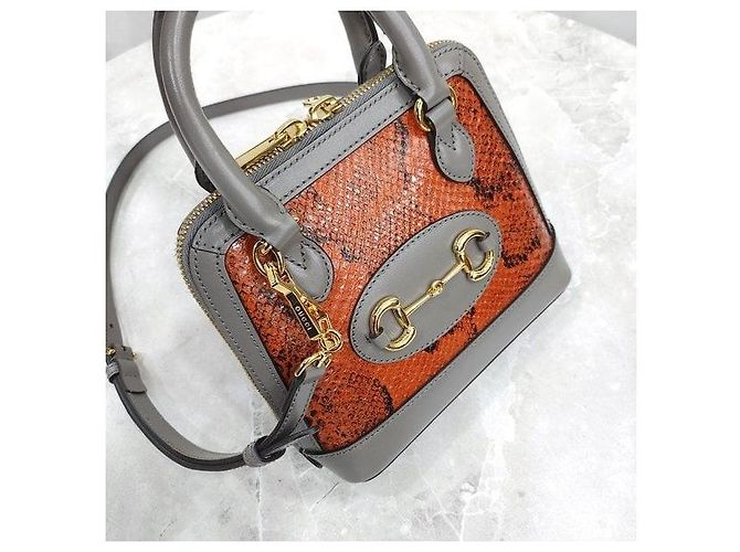 Gucci Python Horsebit Mini Top Handle Shoulder Bag - Ansicht 4