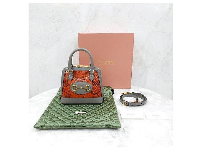 Gucci Python Horsebit Mini Top Handle Shoulder Bag - Ansicht 9