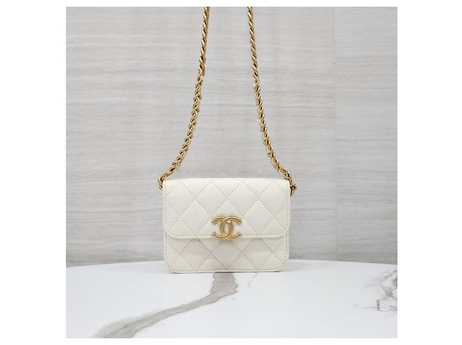 Chanel Borsa a tracolla mini Caviar Melody Chain - vista 11