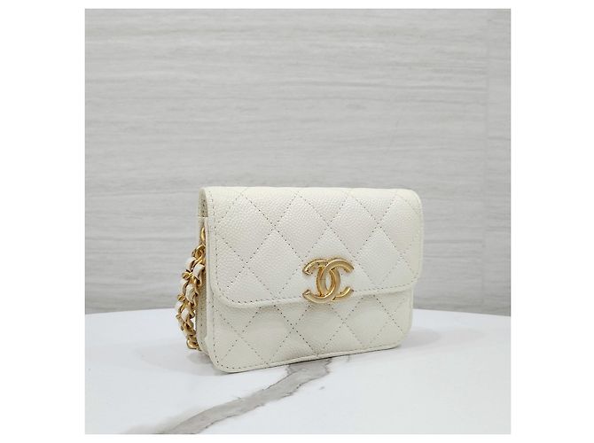 Chanel Borsa a tracolla mini Caviar Melody Chain - vista 14