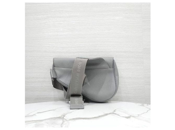 Dior Stitch Gray Grain Saddle Bag - Ansicht 3