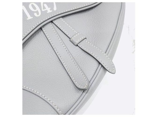 Dior Stitch Gray Grain Saddle Bag - Ansicht 5
