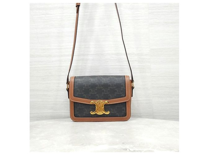 Céline Borsa a tracolla in tela Tan - vista 11