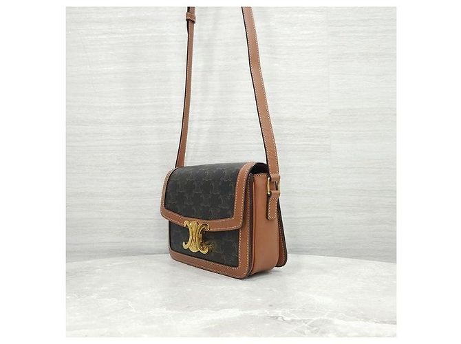 Céline Borsa a tracolla in tela Tan - vista 2