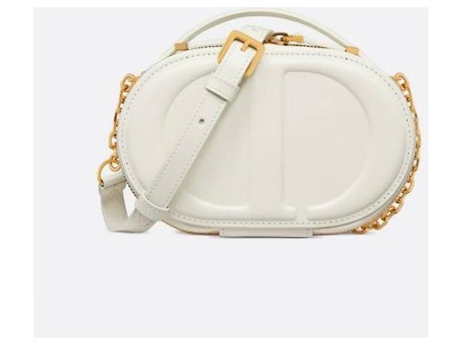 Dior Borsa Camera Oval Signature in vitello Latte - vista 10