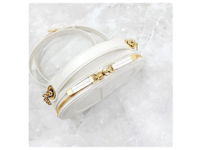 Dior Borsa Camera Oval Signature in vitello Latte - vista 5