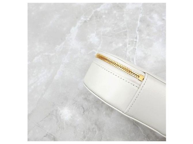 Dior Borsa Camera Oval Signature in vitello Latte - vista 7