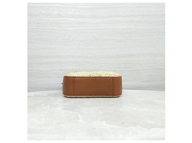 Autre Marque Borsa a tracolla Jamie Cube Chain in rafia - vista 7