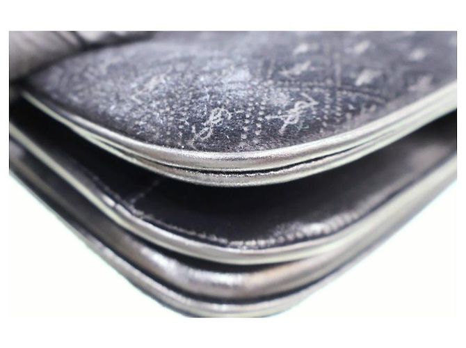 Autre Marque Borsa a tracolla Monogram Small Velvet Satchel Nera - vista 10
