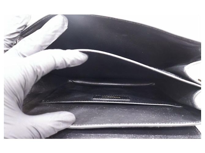 Autre Marque Borsa a tracolla Monogram Small Velvet Satchel Nera - vista 12