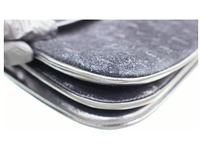 Autre Marque Borsa a tracolla Monogram Small Velvet Satchel Nera - vista 7