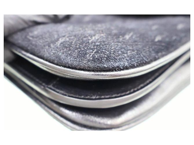 Autre Marque Borsa a tracolla Monogram Small Velvet Satchel Nera - vista 8