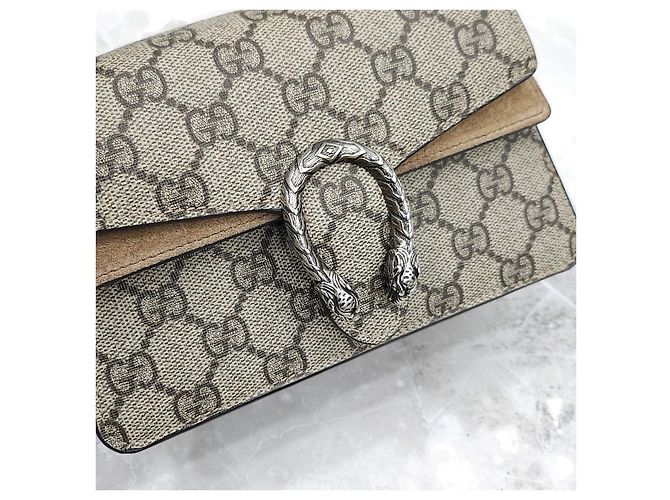 Gucci Borsa a catena Dionysus Mini con manico Beige - vista 15