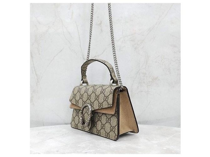 Gucci Borsa a catena Dionysus Mini con manico Beige - vista 2