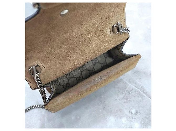 Gucci Borsa a catena Dionysus Mini con manico Beige - vista 8
