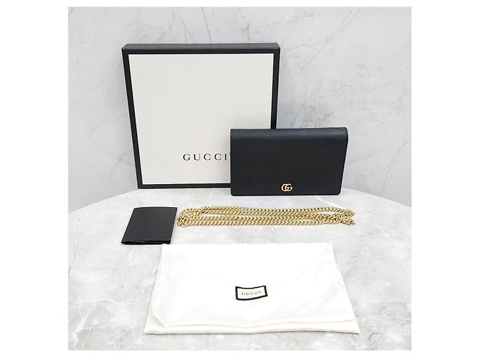 Gucci Mini Leder-Kettenbeutel - Ansicht 14