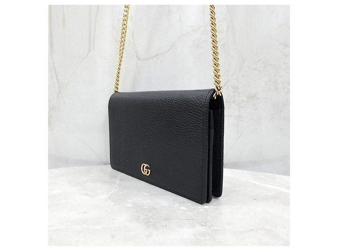 Gucci Mini Leder-Kettenbeutel - Ansicht 2