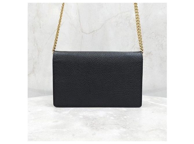Gucci Mini Leder-Kettenbeutel - Ansicht 3