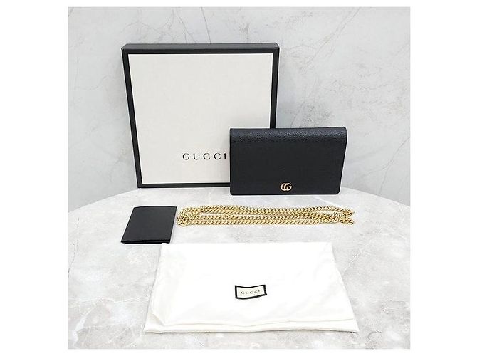 Gucci Mini Leder-Kettenbeutel - Ansicht 7