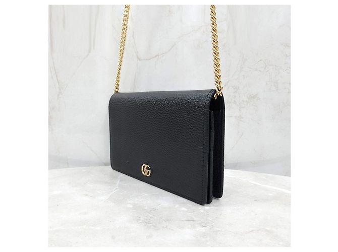 Gucci Mini Leder-Kettenbeutel - Ansicht 9