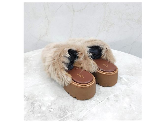 Céline Triope Bulky Close Wool Mules - view 10