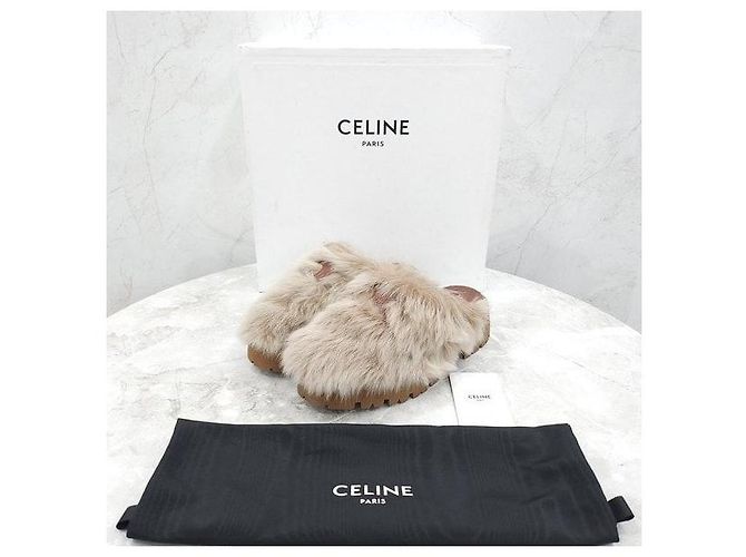 Céline Triope Bulky Close Wool Mules - view 6