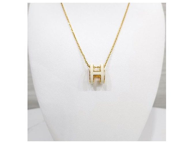 Hermès Collana Pop Oro Bianco - vista 2
