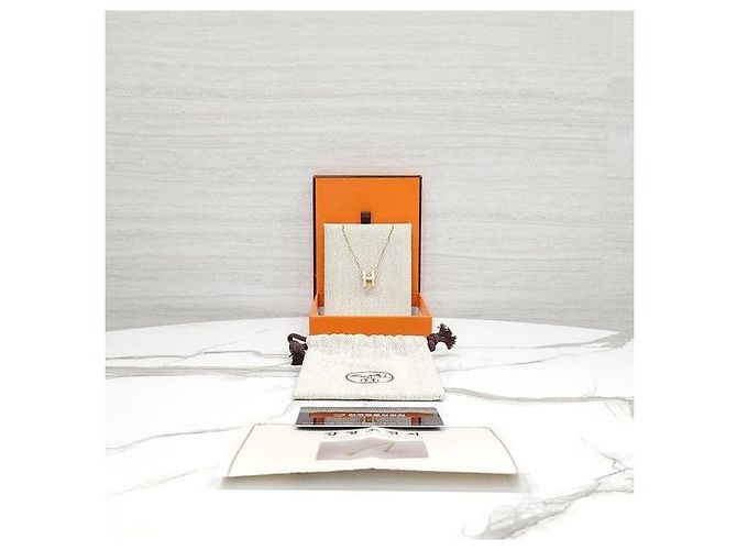Hermès Collana Pop Oro Bianco - vista 7