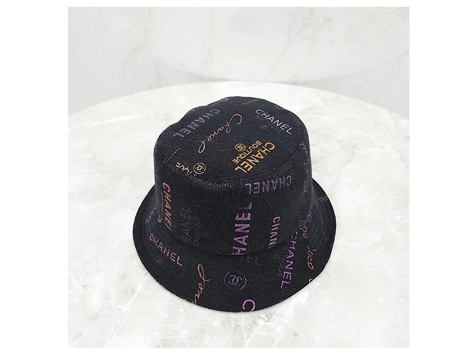 Chanel Multi Logo Denim Bucket Hat - Ansicht 11