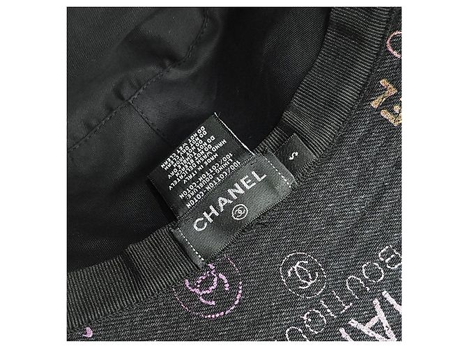Chanel Multi Logo Denim Bucket Hat - Ansicht 12