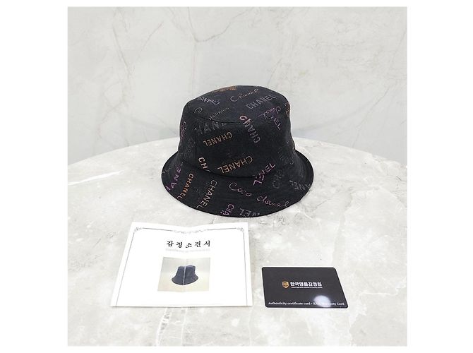 Chanel Multi Logo Denim Bucket Hat - Ansicht 14