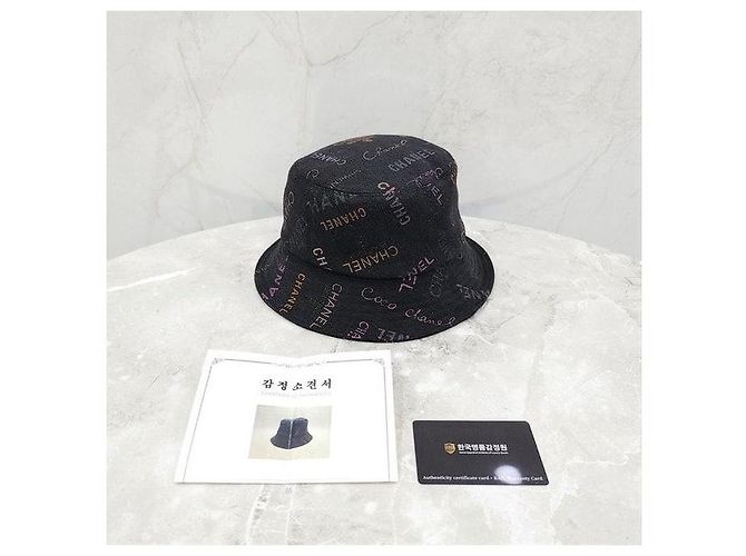 Chanel Multi Logo Denim Bucket Hat - Ansicht 7