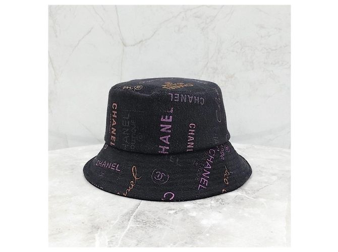 Chanel Multi Logo Denim Bucket Hat - Ansicht 8