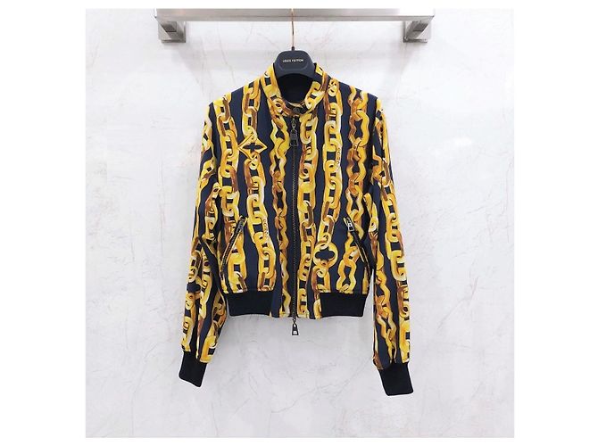 Louis Vuitton Bomberjacke mit Monogramm-Kettenprint - Ansicht 8