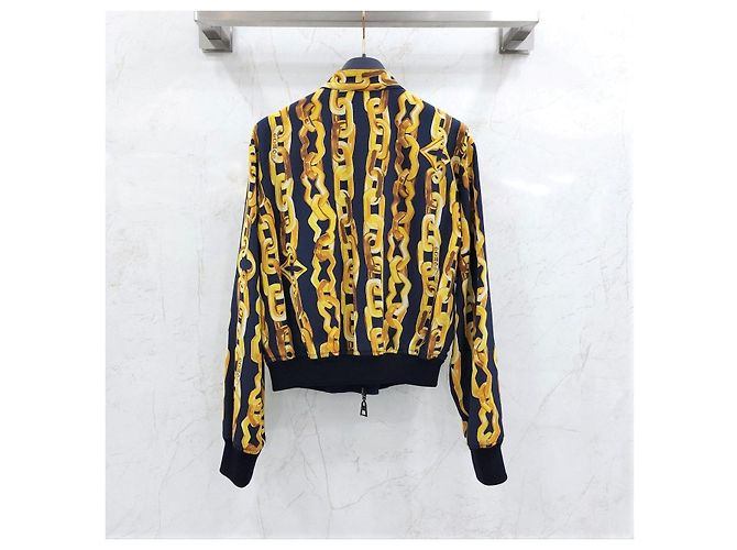 Louis Vuitton Bomberjacke mit Monogramm-Kettenprint - Ansicht 9